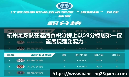 杭州足球队在邀请赛积分榜上以59分稳居第一位置展现强劲实力